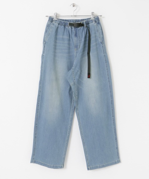 Gramicci（グラミチ）の「GRAMICCI　DENIM WIDE PANTS（デニムパンツ・メンズ・ライトインディゴブルー/インディゴブルー・LARGE/MEDIUM）」の6枚目の写真