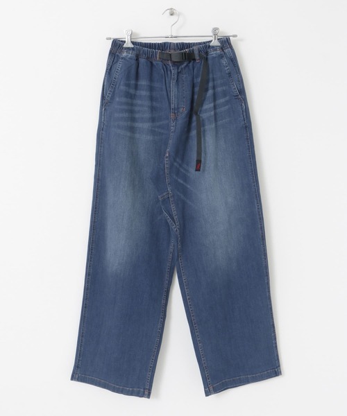 Gramicci（グラミチ）の「GRAMICCI　DENIM WIDE PANTS（デニムパンツ・メンズ・ライトインディゴブルー/インディゴブルー・LARGE/MEDIUM）」の3枚目の写真