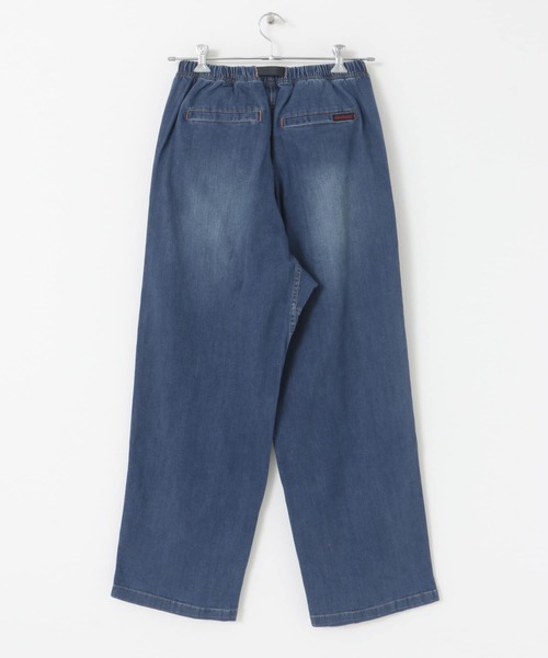 Gramicci（グラミチ）の「GRAMICCI　DENIM WIDE PANTS（デニムパンツ・メンズ・ライトインディゴブルー/インディゴブルー・LARGE/MEDIUM）」の4枚目の写真