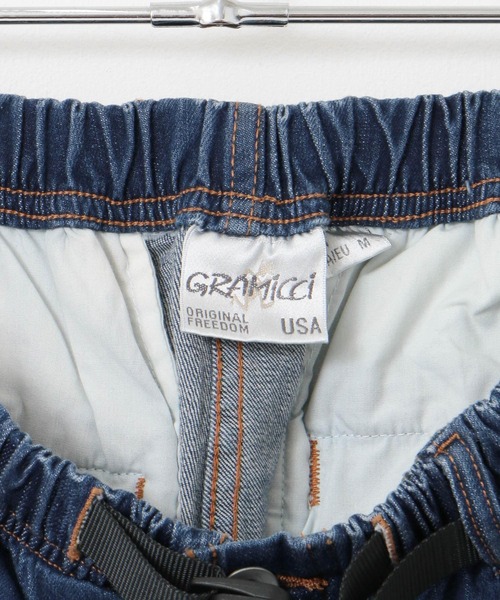Gramicci（グラミチ）の「GRAMICCI　DENIM WIDE PANTS（デニムパンツ・メンズ・ライトインディゴブルー/インディゴブルー・LARGE/MEDIUM）」の11枚目の写真