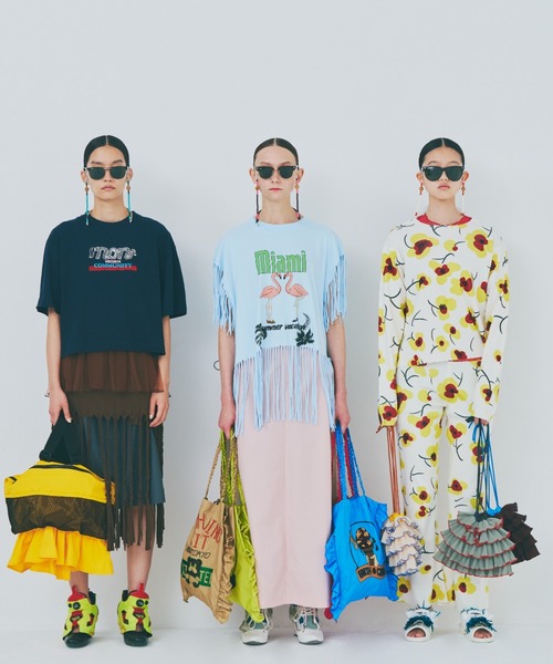 NON TOKYO トップス リブ NON TOKYO ノントーキョー】 / PRINT RIB BIG T-SHIRTS プリントリブ