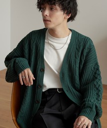 MONO-MART | ケーブルボリュームニットカーディガン 2021-2022 WINTER(カーディガン/ボレロ)