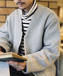 GLOSTER | 【GLOSTER/グロスター】キルティングZIPカーディガン(カーディガン/ボレロ)