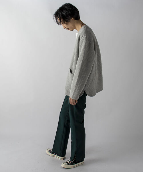 GLOSTER（グロスター）の「【GLOSTER/グロスター】キルティングZIPカーディガン（カーディガン/ボレロ・メンズ・グレー/ブラウン/ネイビー・MEDIUM/LARGE）」の16枚目の写真