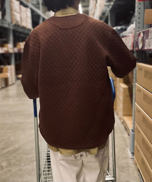 GLOSTER（グロスター）の「【GLOSTER/グロスター】キルティングZIPカーディガン（カーディガン/ボレロ・メンズ・グレー/ブラウン/ネイビー・MEDIUM/LARGE）」の17枚目の写真