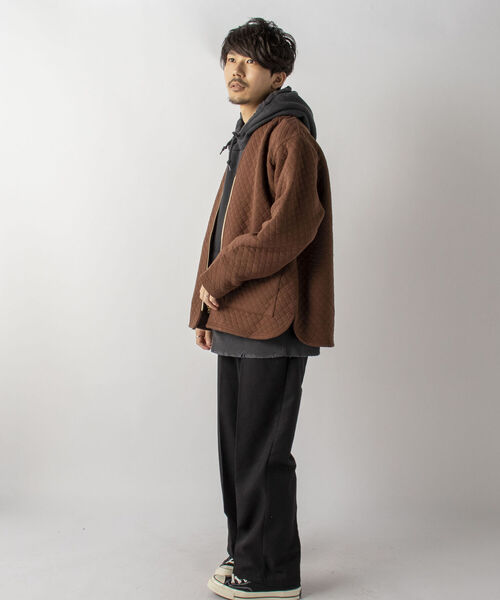 GLOSTER（グロスター）の「【GLOSTER/グロスター】キルティングZIPカーディガン（カーディガン/ボレロ・メンズ・グレー/ブラウン/ネイビー・MEDIUM/LARGE）」の21枚目の写真