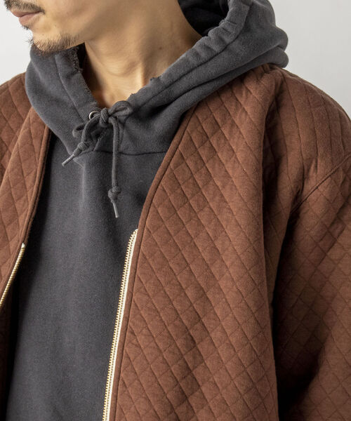 GLOSTER（グロスター）の「【GLOSTER/グロスター】キルティングZIPカーディガン（カーディガン/ボレロ・メンズ・グレー/ブラウン/ネイビー・MEDIUM/LARGE）」の18枚目の写真