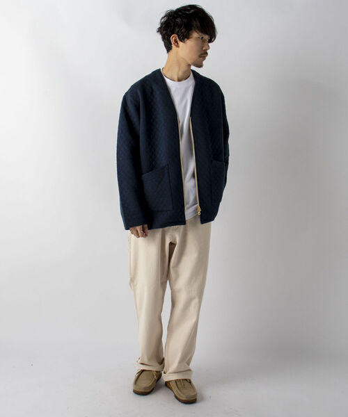 GLOSTER（グロスター）の「【GLOSTER/グロスター】キルティングZIPカーディガン（カーディガン/ボレロ・メンズ・グレー/ブラウン/ネイビー・MEDIUM/LARGE）」の11枚目の写真