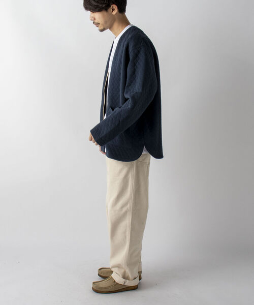 GLOSTER（グロスター）の「【GLOSTER/グロスター】キルティングZIPカーディガン（カーディガン/ボレロ・メンズ・グレー/ブラウン/ネイビー・MEDIUM/LARGE）」の15枚目の写真