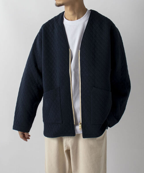 GLOSTER（グロスター）の「【GLOSTER/グロスター】キルティングZIPカーディガン（カーディガン/ボレロ・メンズ・グレー/ブラウン/ネイビー・MEDIUM/LARGE）」の19枚目の写真