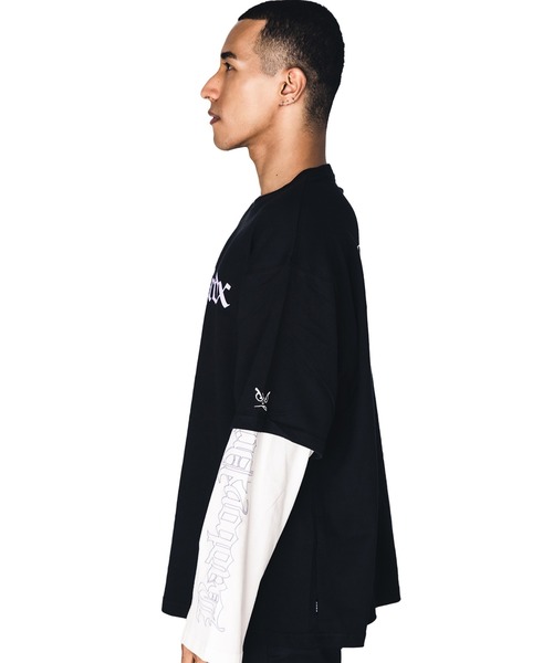 BAD BOY（バッドボーイ）の「【BADBOY】PRDX別注BADBOYレイヤードロンTee（Tシャツ/カットソー・レディース・グレー/ブラック・LARGE/MEDIUM）」の8枚目の写真