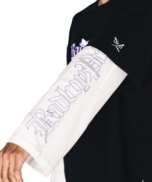 BAD BOY（バッドボーイ）の「【BADBOY】PRDX別注BADBOYレイヤードロンTee（Tシャツ/カットソー・レディース・グレー/ブラック・LARGE/MEDIUM）」の11枚目の写真