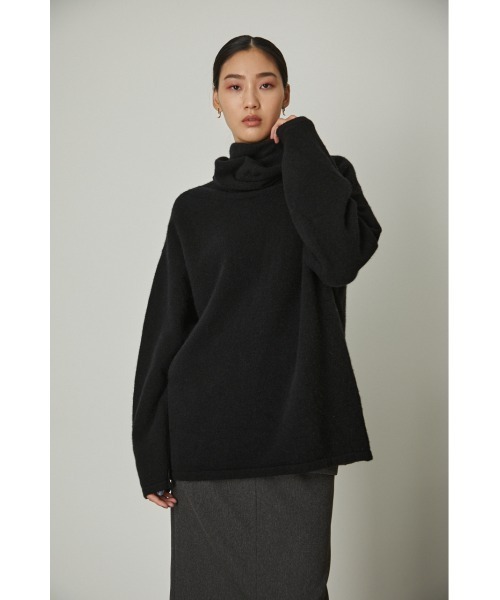 RIM.ARK（リムアーク）の「2way hood knit tops（ニット/セーター・レディース・ブラック/カーキ/ライトブラウン・FREE）」の16枚目の写真