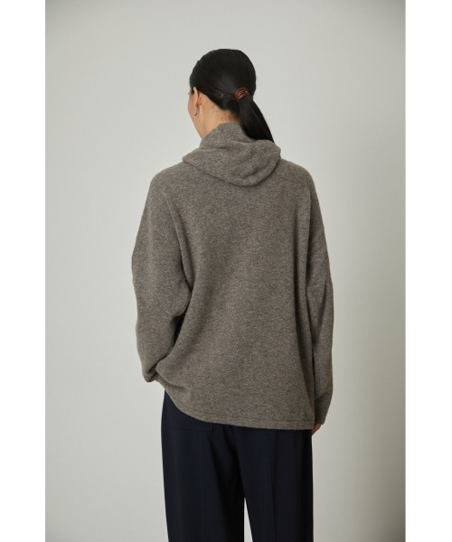 RIM.ARK（リムアーク）の「2way hood knit tops（ニット/セーター・レディース・ブラック/カーキ/ライトブラウン・FREE）」の21枚目の写真