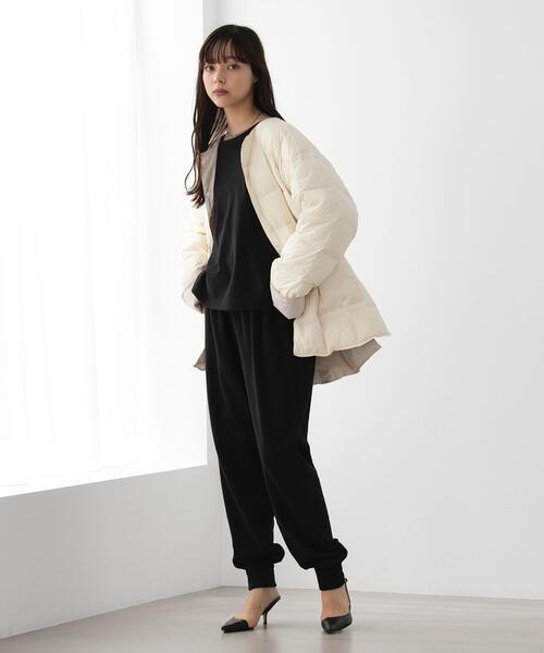 FEELING MADE（フィーリングメイド）の「FEELING MADE ストレッチマイクロフリース ジョガーパンツ <UNISEX>（スウェットパンツ・レディース・ブラック/オリーブ・SMALL/MEDIUM/LARGE）」の4枚目の写真