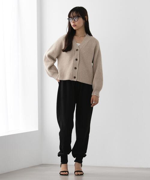 FEELING MADE（フィーリングメイド）の「FEELING MADE ストレッチマイクロフリース ジョガーパンツ <UNISEX>（スウェットパンツ・レディース・ブラック/オリーブ・SMALL/MEDIUM/LARGE）」の5枚目の写真