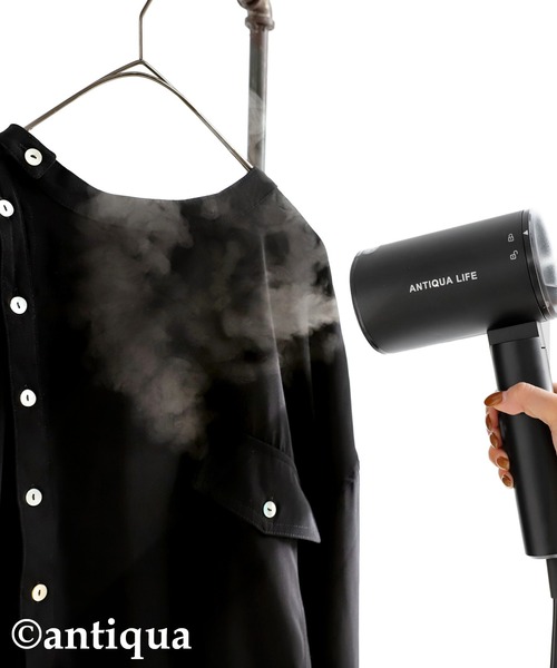 antiqua（アンティカ）の「折り畳み式高圧衣料スチーマー（生活家電・レディース・ブラック・FREE）」の13枚目の写真