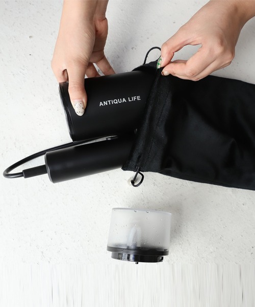 antiqua（アンティカ）の「折り畳み式高圧衣料スチーマー（生活家電・レディース・ブラック・FREE）」の4枚目の写真