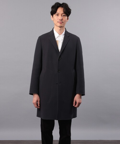 TAKEO KIKUCHI(タケオキクチ)の「◆ダブルクロス チェスター コート(チェスターコート・メンズ・ダークブラウン/チャコールグレー・02/03/04)」の14枚目の写真
