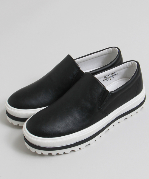 WEGO（ウィゴー）の「WEGO/ラインスリッポン（スニーカー・レディース・ホワイト/ブラック/シルバー/その他1・LARGE/MEDIUM）」の9枚目の写真