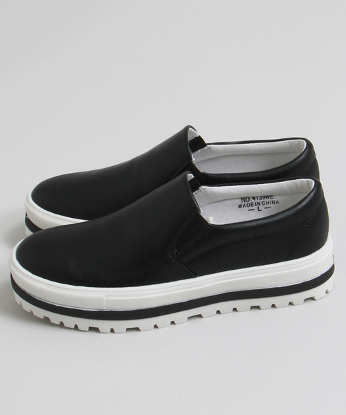 WEGO（ウィゴー）の「WEGO/ラインスリッポン（スニーカー・レディース・ホワイト/ブラック/シルバー/その他1・LARGE/MEDIUM）」の12枚目の写真