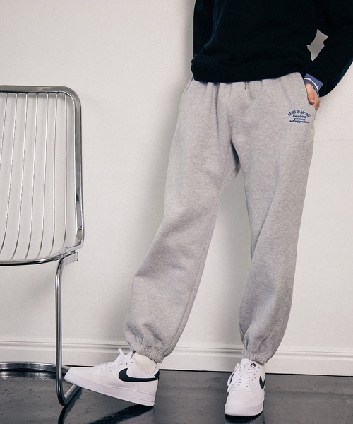 PBLIM（ページボーイリム）の「【PAGEBOYLIM】ウラキモウルーズパンツ（スウェットパンツ・レディース・グリーン/ブルー/杢グレー/クリーム・FREE）」の19枚目の写真