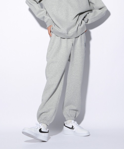 PBLIM（ページボーイリム）の「【PAGEBOYLIM】ウラキモウルーズパンツ（スウェットパンツ・レディース・グリーン/ブルー/杢グレー/クリーム・FREE）」の12枚目の写真