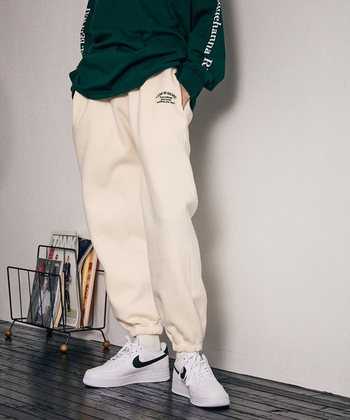 PBLIM（ページボーイリム）の「【PAGEBOYLIM】ウラキモウルーズパンツ（スウェットパンツ・レディース・グリーン/ブルー/杢グレー/クリーム・FREE）」の21枚目の写真