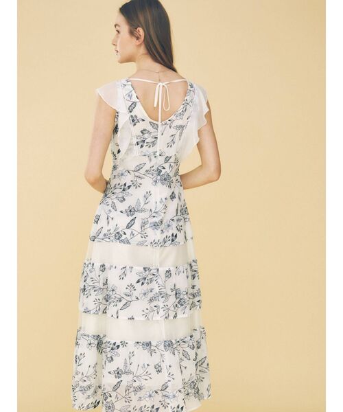 MERCURYDUO（マーキュリーデュオ）の「カラーエンブロイダリーロングワンピース（ワンピース・レディース・ブラウン/オフホワイト/ベージュ・SMALL/MEDIUM）」の8枚目の写真