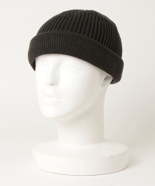 RIVER UP（リバーアップ）の「RIVER UP SHORT ROLL WATCH / リバーアップ ショートロールワッチ（ニットキャップ/ビーニー・メンズ・ブラック/ブラウン/オリーブ/オレンジ/グリーン/アイボリー/ダークグレー/マスタード・ONE SIZE）」の3枚目の写真