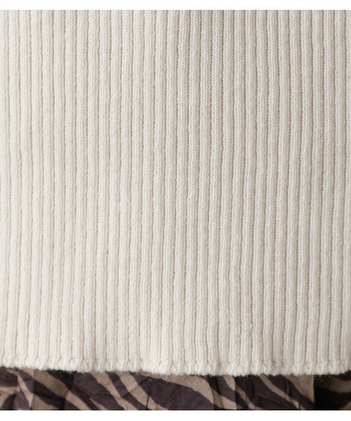 AZUL by moussy（アズールバイマウジー）の「SLEEVE BUTTON RIB KNIT TOPS/スリーブボタンリブニットトップス（ニット/セーター・レディース・ブルー/ブラック/オフホワイト/ピンク・SMALL/MEDIUM）」の13枚目の写真