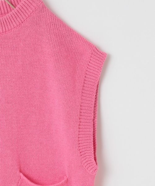 LOWRYS FARM(ローリーズファーム)の「ニットチャイナベスト 261277(ベスト・キッズ・ブラック/ピンク/アイボリー/オレンジ/イエロー・110cm/120cm/130cm/140cm/150cm)」の14枚目の写真