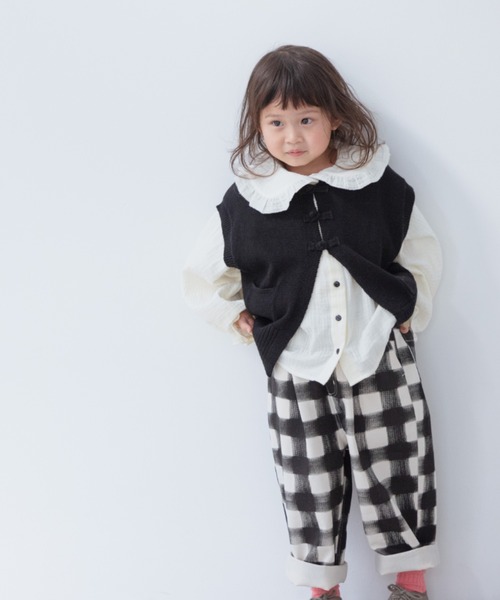 LOWRYS FARM(ローリーズファーム)の「ニットチャイナベスト 261277(ベスト・キッズ・ブラック/ピンク/アイボリー/オレンジ/イエロー・110cm/120cm/130cm/140cm/150cm)」の19枚目の写真