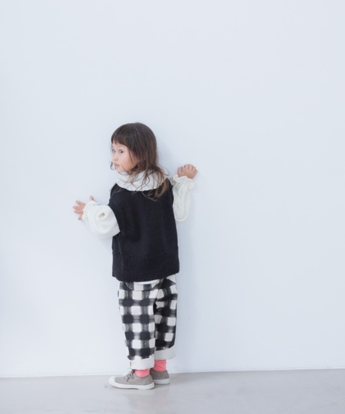 LOWRYS FARM(ローリーズファーム)の「ニットチャイナベスト 261277(ベスト・キッズ・ブラック/ピンク/アイボリー/オレンジ/イエロー・110cm/120cm/130cm/140cm/150cm)」の20枚目の写真