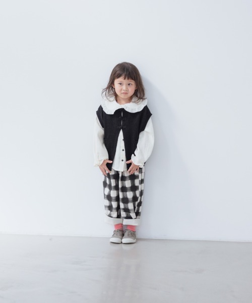 LOWRYS FARM(ローリーズファーム)の「ニットチャイナベスト 261277(ベスト・キッズ・ブラック/ピンク/アイボリー/オレンジ/イエロー・110cm/120cm/130cm/140cm/150cm)」の22枚目の写真