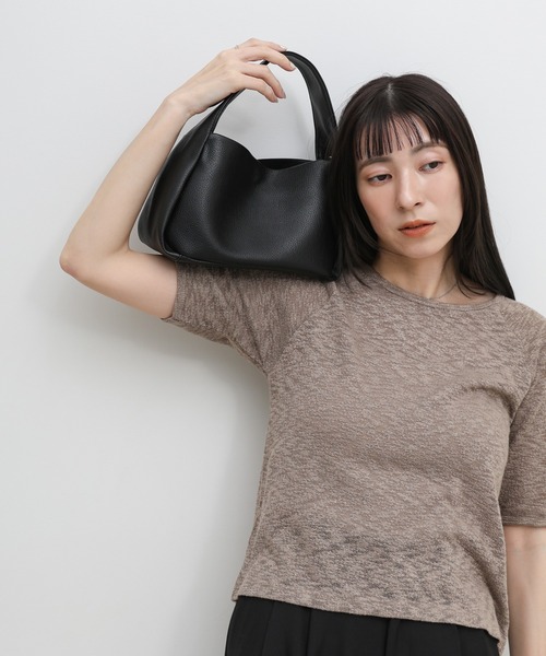 select MOCA by sayo(セレクトモカバイサヨ)の「【ZOZO限定】フェイクレザーワイドハンドルバッグ(ハンドバッグ・レディース・ブラウン/ブラック・FREE)」の20枚目の写真