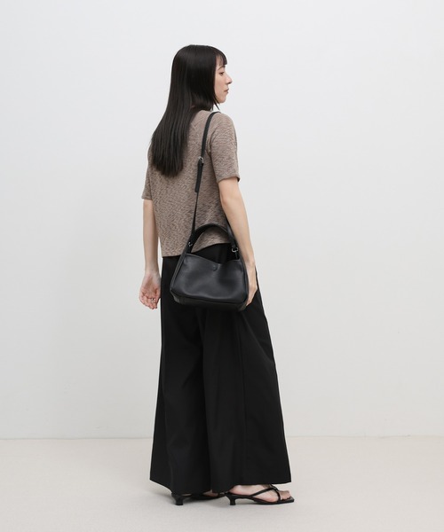 select MOCA by sayo(セレクトモカバイサヨ)の「【ZOZO限定】フェイクレザーワイドハンドルバッグ(ハンドバッグ・レディース・ブラウン/ブラック・FREE)」の21枚目の写真