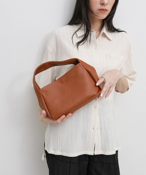 select MOCA by sayo(セレクトモカバイサヨ)の「【ZOZO限定】フェイクレザーワイドハンドルバッグ(ハンドバッグ・レディース・ブラウン/ブラック・FREE)」の15枚目の写真