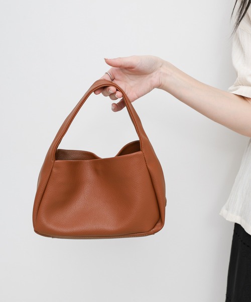 select MOCA by sayo(セレクトモカバイサヨ)の「【ZOZO限定】フェイクレザーワイドハンドルバッグ(ハンドバッグ・レディース・ブラウン/ブラック・FREE)」の19枚目の写真
