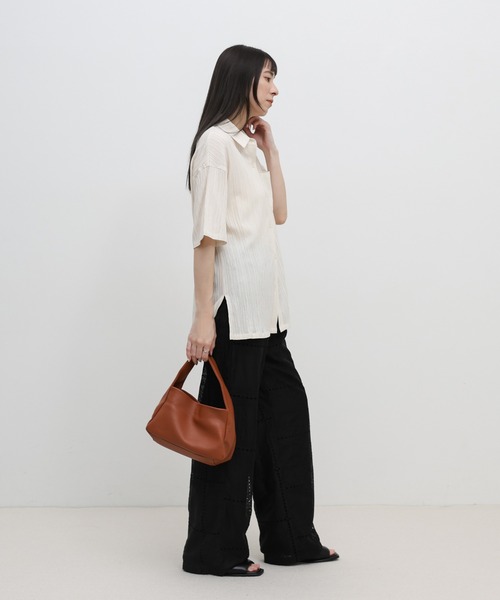 select MOCA by sayo(セレクトモカバイサヨ)の「【ZOZO限定】フェイクレザーワイドハンドルバッグ(ハンドバッグ・レディース・ブラウン/ブラック・FREE)」の16枚目の写真