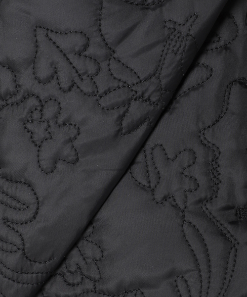 Simplicite（サンプリシテ）の「エンブロイダリー中綿コート◆（ノーカラーコート・レディース・ホワイト/ブラック/カーキ・FREE）」の19枚目の写真