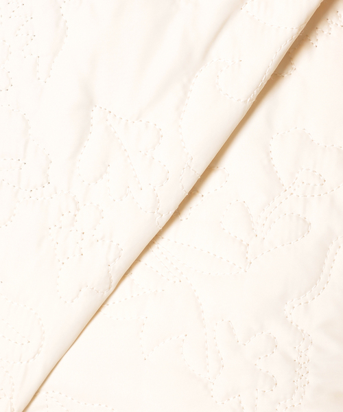 Simplicite（サンプリシテ）の「エンブロイダリー中綿コート◆（ノーカラーコート・レディース・ホワイト/ブラック/カーキ・FREE）」の17枚目の写真