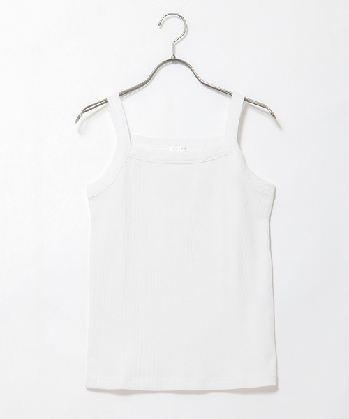 Honeys（ハニーズ）の「テレコキャミソール（キャミソール・レディース・ホワイト×ブラック/ブルー系その他/ホワイト×グリーン/ブラック/ホワイト/オレンジ系その他/グリーン系その他・L/S/M）」の12枚目の写真