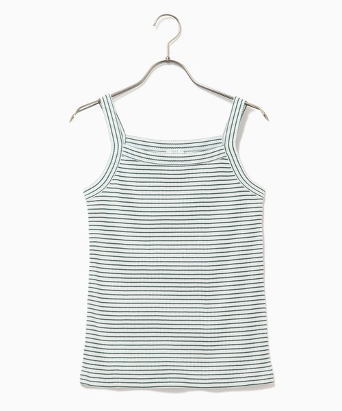 Honeys（ハニーズ）の「テレコキャミソール（キャミソール・レディース・ホワイト×ブラック/ブルー系その他/ホワイト×グリーン/ブラック/ホワイト/オレンジ系その他/グリーン系その他・L/S/M）」の16枚目の写真