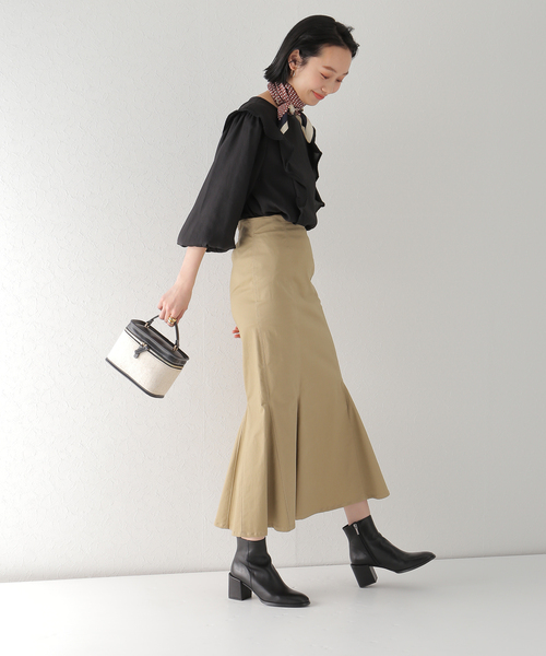 Simplicite（サンプリシテ）の「Assortスカーフ2（ストール/ショール・レディース・ブラック/ホワイト/レッド/ブラウン/ブルー・FREE）」の21枚目の写真