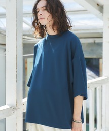 CASPER JOHN | Mock neck big T-shirts/モックネックビッグTシャツ(Tシャツ/カットソー)
