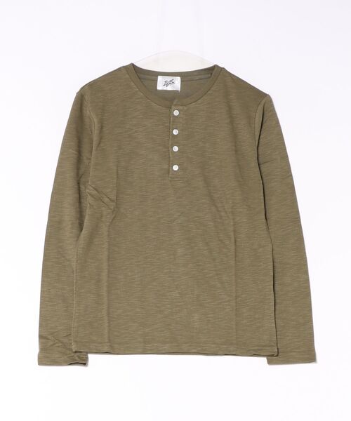 B.I.D.（ビーアイディー）の「《Bd》ヘンリーネックスラブ天竺カットソー（Tシャツ/カットソー・レディース・ホワイト/ブラック/ベージュ/ネイビー/グレー/カーキ/ライトピンク・X-LARGE/LARGE/MEDIUM）」の12枚目の写真