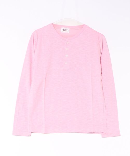 B.I.D.（ビーアイディー）の「《Bd》ヘンリーネックスラブ天竺カットソー（Tシャツ/カットソー・レディース・ホワイト/ブラック/ベージュ/ネイビー/グレー/カーキ/ライトピンク・X-LARGE/LARGE/MEDIUM）」の14枚目の写真