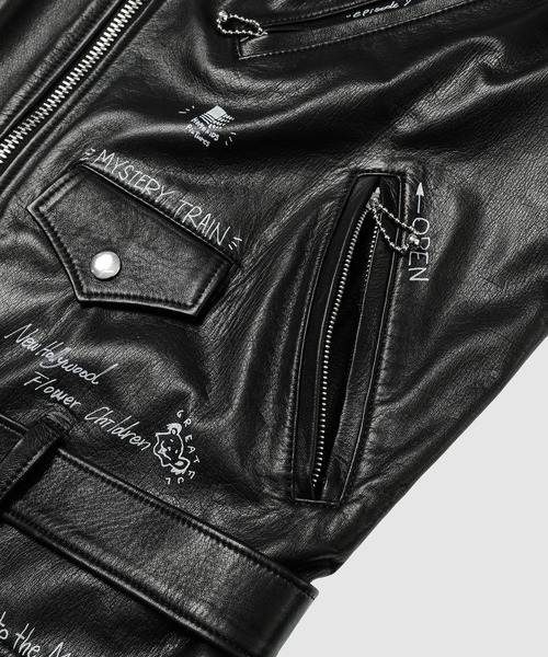 DAIRIKU（ダイリク）の「Hand Painted Double Leather Jacket