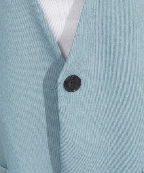 NOMINE（ノミネ）の「人気完売追加！ノーカラーベスト【セットアップ対応】（ベスト・レディース・アイボリー/セージグリーン/モカ・フリー）」の4枚目の写真